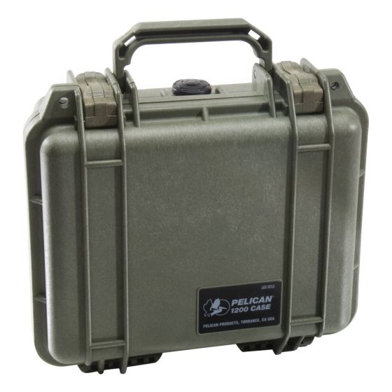 Pelican 1200 Case w/ Pick 'n' Pluck Foam (OD Green)
